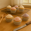 REGENT CAKE CUPS CHEVRON DOVE GREY 50 PIECES, (50X37.5MM)
