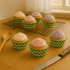 REGENT CAKE CUPS CHEVRON TEAL 50 PIECES, (50X37.5MM)