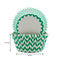REGENT CAKE CUPS CHEVRON TEAL 50 PIECES, (50X37.5MM)