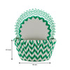 REGENT CAKE CUPS CHEVRON TEAL 50 PIECES, (50X37.5MM)