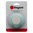 REGENT CAKE CUPS CHEVRON TEAL 50 PIECES, (50X37.5MM)