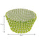REGENT CAKE CUPS LIME GREEN AND WHITE CHECK 50 PCS, (50X32.5MM)