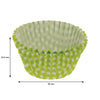 REGENT CAKE CUPS LIME GREEN AND WHITE CHECK 50 PCS, (50X32.5MM)