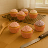 REGENT CAKE CUPS PINK AND WHITE CHECK 50 PCS, (50X32.5MM)