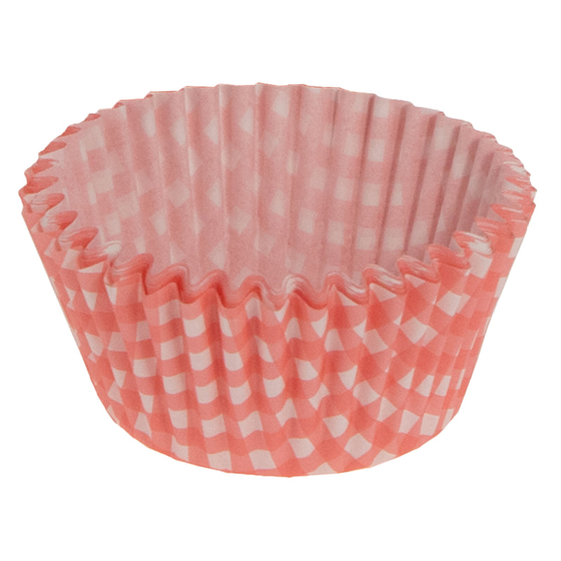 REGENT CAKE CUPS PINK AND WHITE CHECK 50 PCS, (50X32.5MM)