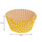 REGENT CAKE CUPS YELLOW AND WHITE CHECK 50 PCS, (50X32.5MM)