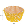 REGENT CAKE CUPS YELLOW AND WHITE CHECK 50 PCS, (50X32.5MM)