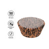 REGENT CAKE CUPS BROWN AND BLACK LEOPARD PRINT 50PK, 50X32.5MM