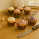REGENT CAKE CUPS BROWN AND BLACK LEOPARD PRINT 50PK, 50X32.5MM