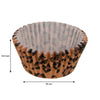REGENT CAKE CUPS BROWN AND BLACK LEOPARD PRINT 50PK, 50X32.5MM