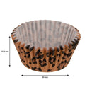 REGENT CAKE CUPS BROWN AND BLACK LEOPARD PRINT 50 PCS, (50X32.5MM)