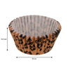 REGENT CAKE CUPS BROWN AND BLACK LEOPARD PRINT 50 PCS, (50X32.5MM)