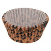REGENT CAKE CUPS BROWN AND BLACK LEOPARD PRINT 50PK, 50X32.5MM