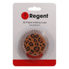 REGENT CAKE CUPS BROWN AND BLACK LEOPARD PRINT 50PK, 50X32.5MM