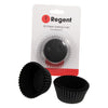 REGENT CAKE CUPS BLACK GLASSINE PAPER 50PK, 50X32.5MM