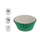 REGENT CAKE CUPS GREEN FOIL 50PK, 50X32.5MM