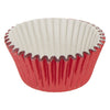 REGENT CAKE CUPS METALLIC  RED FOIL 50PK, 50X32.5MM
