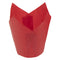 REGENT TULIP MUFFIN CUPS RED GREASE PROOF PAPER 25 PCS, (80/50MM DIAX90MM)