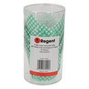 REGENT TULIP MUFFIN CUPS TURQUOISE WITH WHITE CHECKS GREASE PROOF PAPER 25 PCS, (80/50MM DIAX90MM)