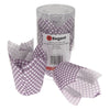 REGENT CAKE CUPS PURPLE TULIP WITH WHITE CHECKS GREASE PROOF PAPER 25 PCS, (80/50MM DIAX90MM)