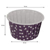REGENT CUPCAKE CUPS PURPLE WITH WHITE DOTS PET LINED 25PK, 70MM DIAX35MM