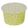 REGENT CAKE/ICE CREAM LIME GREEN CHECK PET LINED 25PK, 55MM DIAX35MM