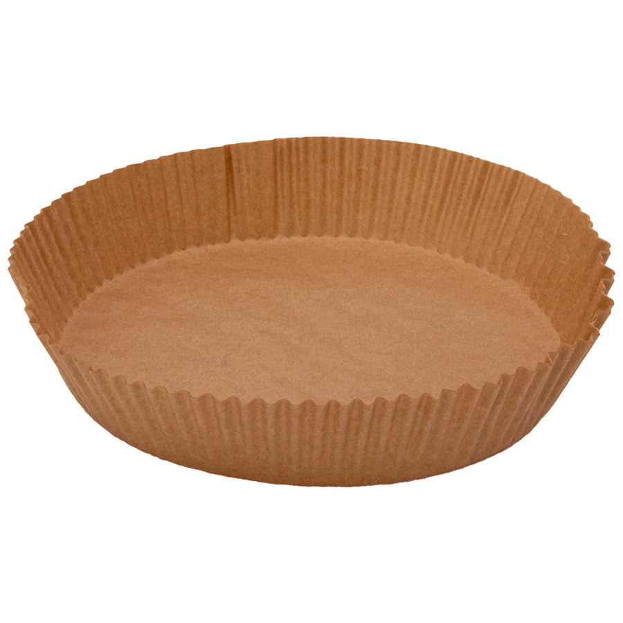 REGENT AIR FRYER ROUND PARCHMENT PAPER LINERS IN PVC BOX 50PK, 200MM DIA