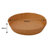 REGENT AIR FRYER ROUND PARCHMENT PAPER LINERS IN PVC BOX 50PK, 200MM DIA