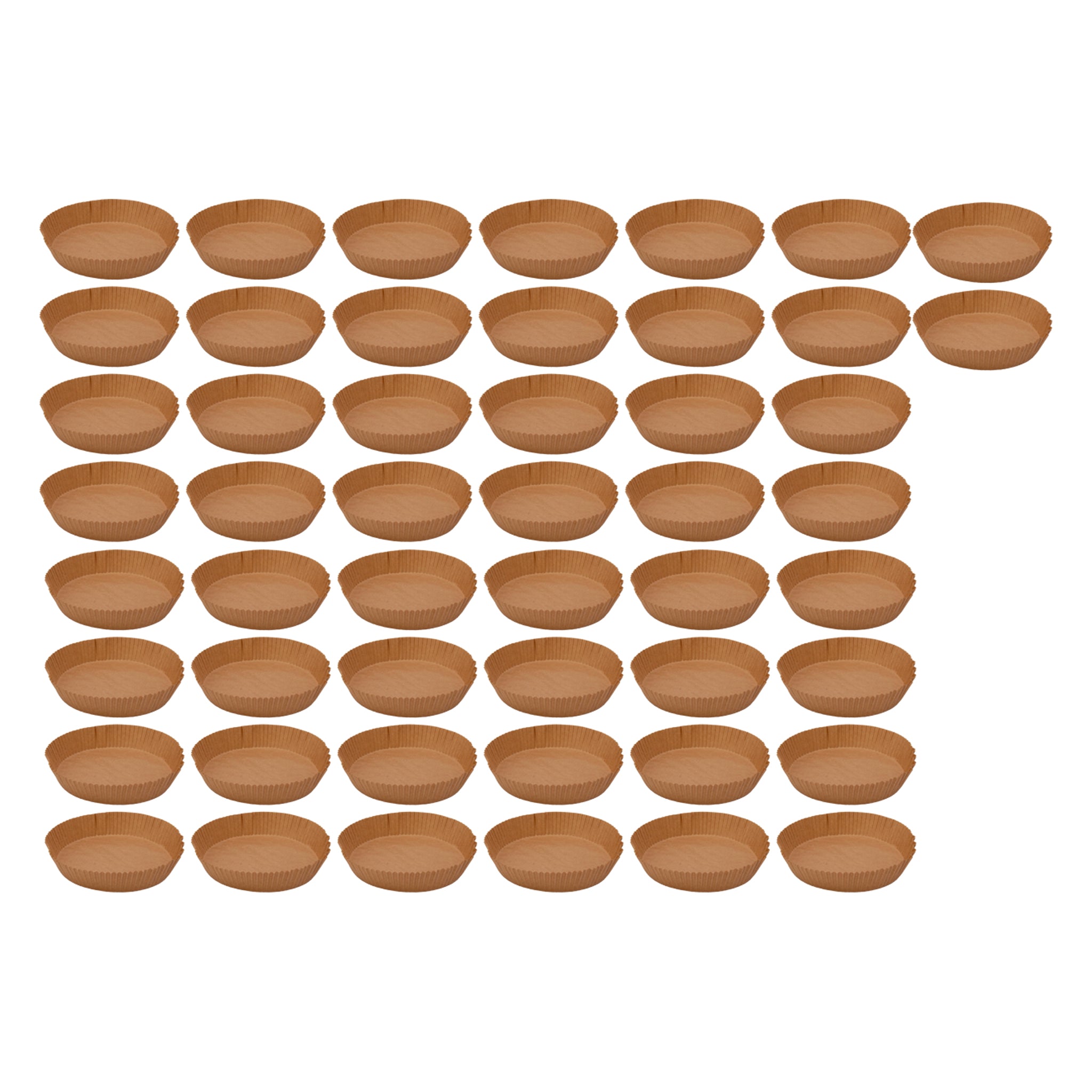 REGENT AIR FRYER ROUND PARCHMENT PAPER LINERS IN PVC BOX 50PK, 200MM DIA