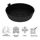 REGENT ROUND AIRFRYER BLACK SILICONE BASKET, 170MM DIA