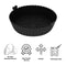 REGENT ROUND AIRFRYER BLACK SILICONE BASKET, 170MM DIA