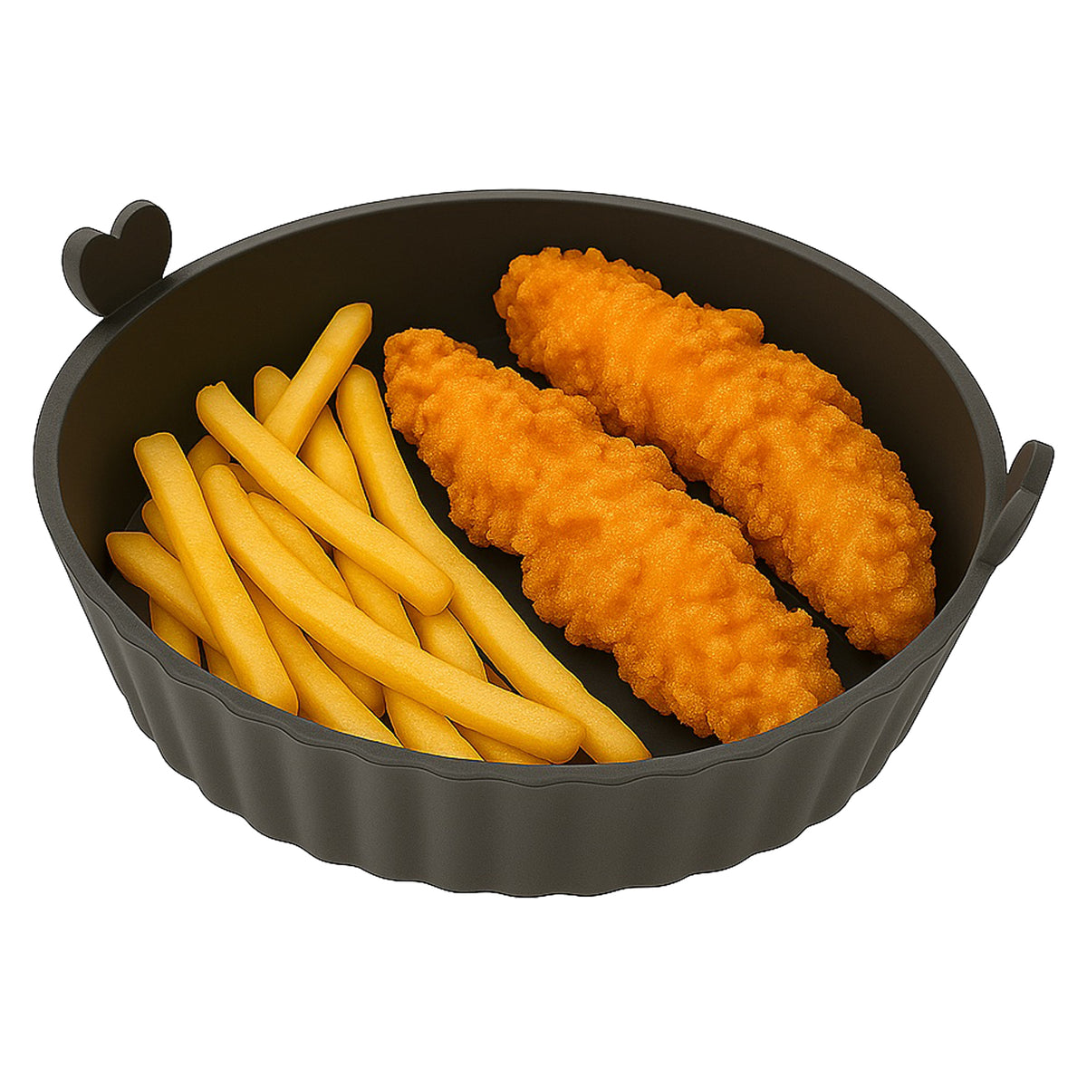 REGENT ROUND AIRFRYER BLACK SILICONE BASKET, 175MM DIA