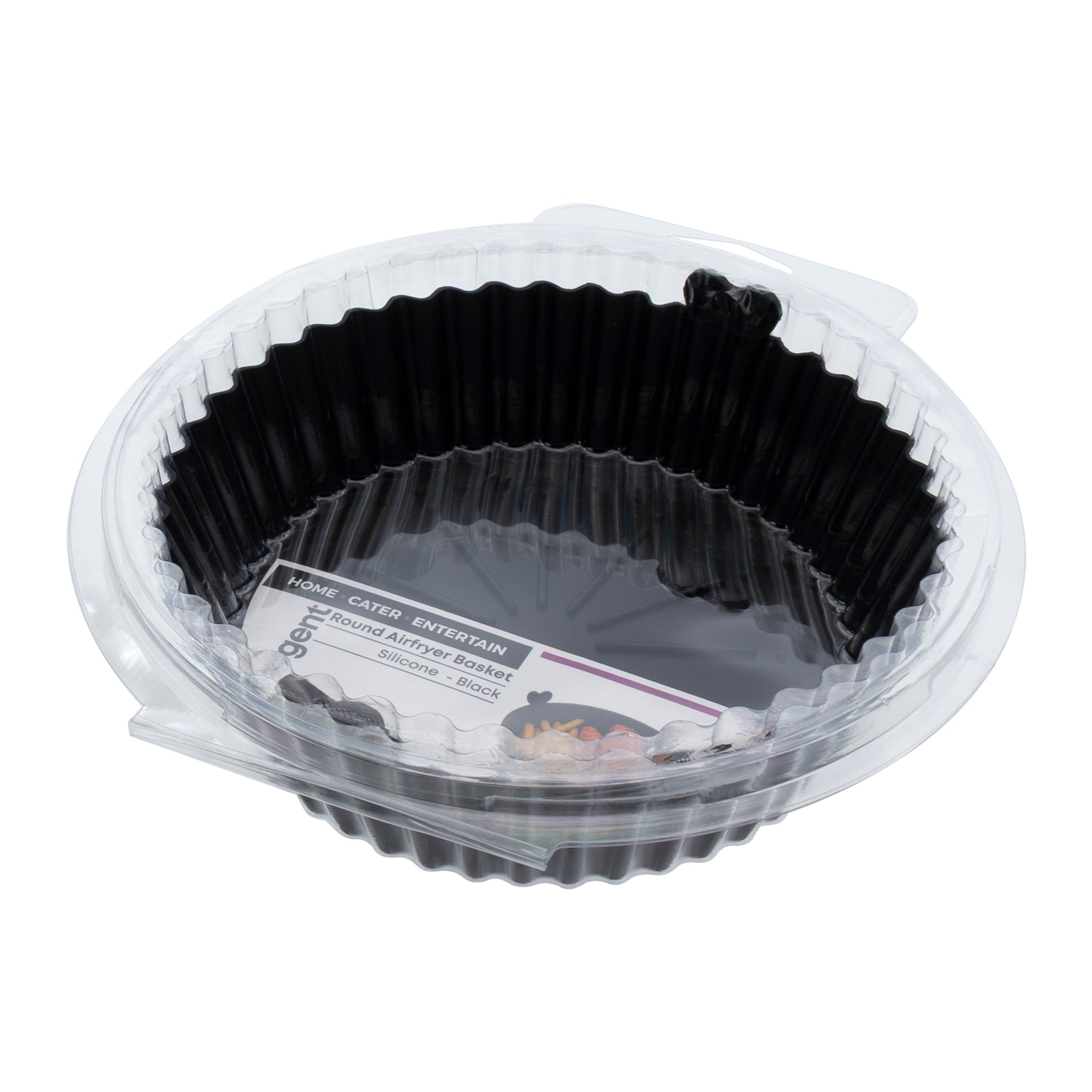 REGENT ROUND AIRFRYER BLACK SILICONE BASKET, 175MM DIA