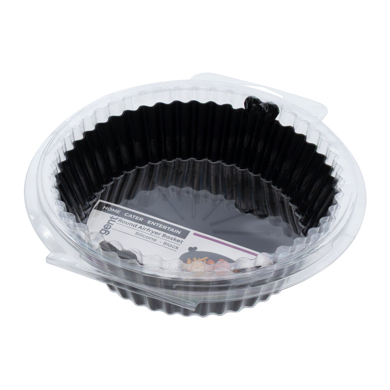 REGENT ROUND AIRFRYER BLACK SILICONE BASKET, 170MM DIA