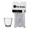 BAR BUTLER CLEAR PLASTIC SHOT GLASSES 10 PACK, (25ML)