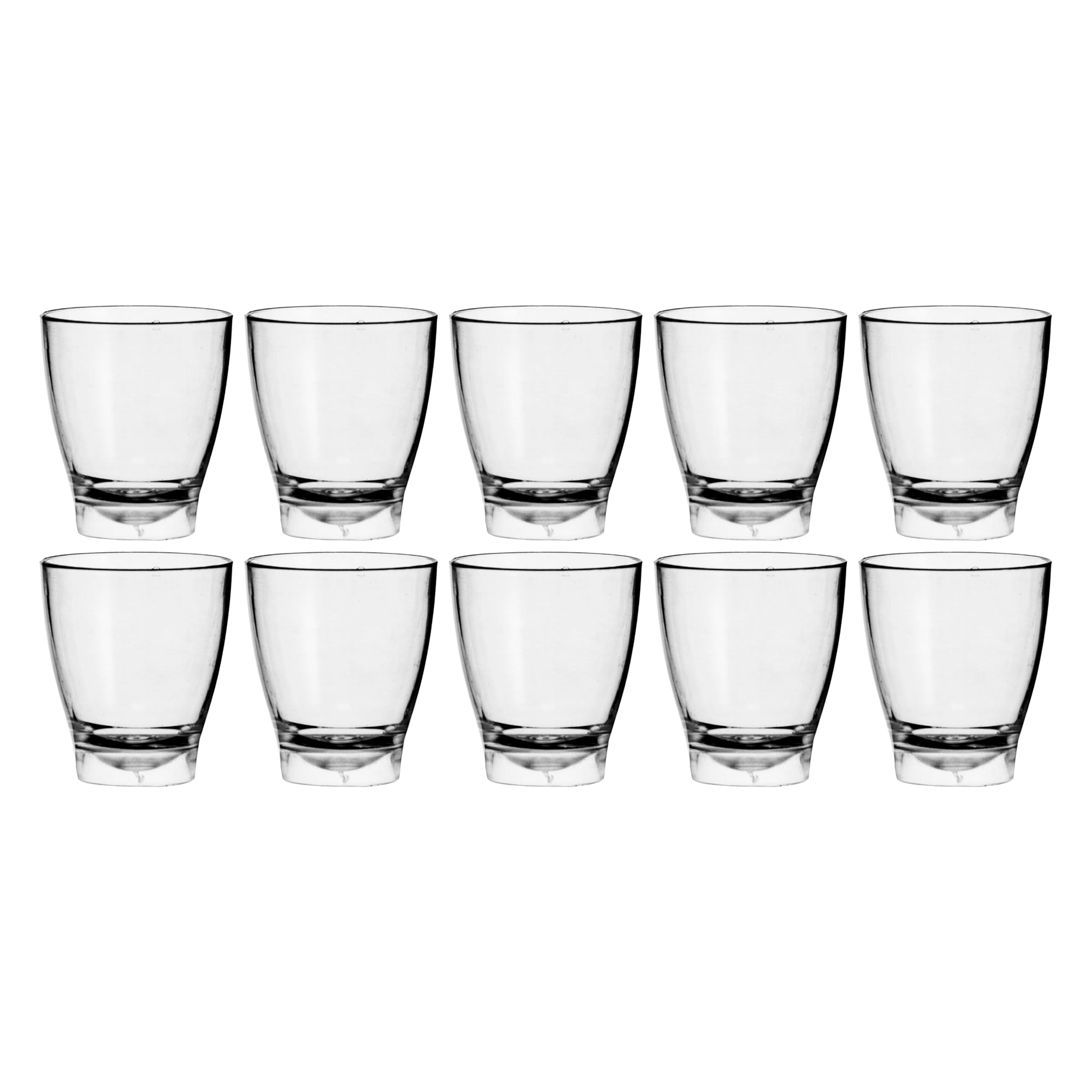 BAR BUTLER CLEAR PLASTIC SHOT GLASSES 25ML 10PK, 35MM DIA