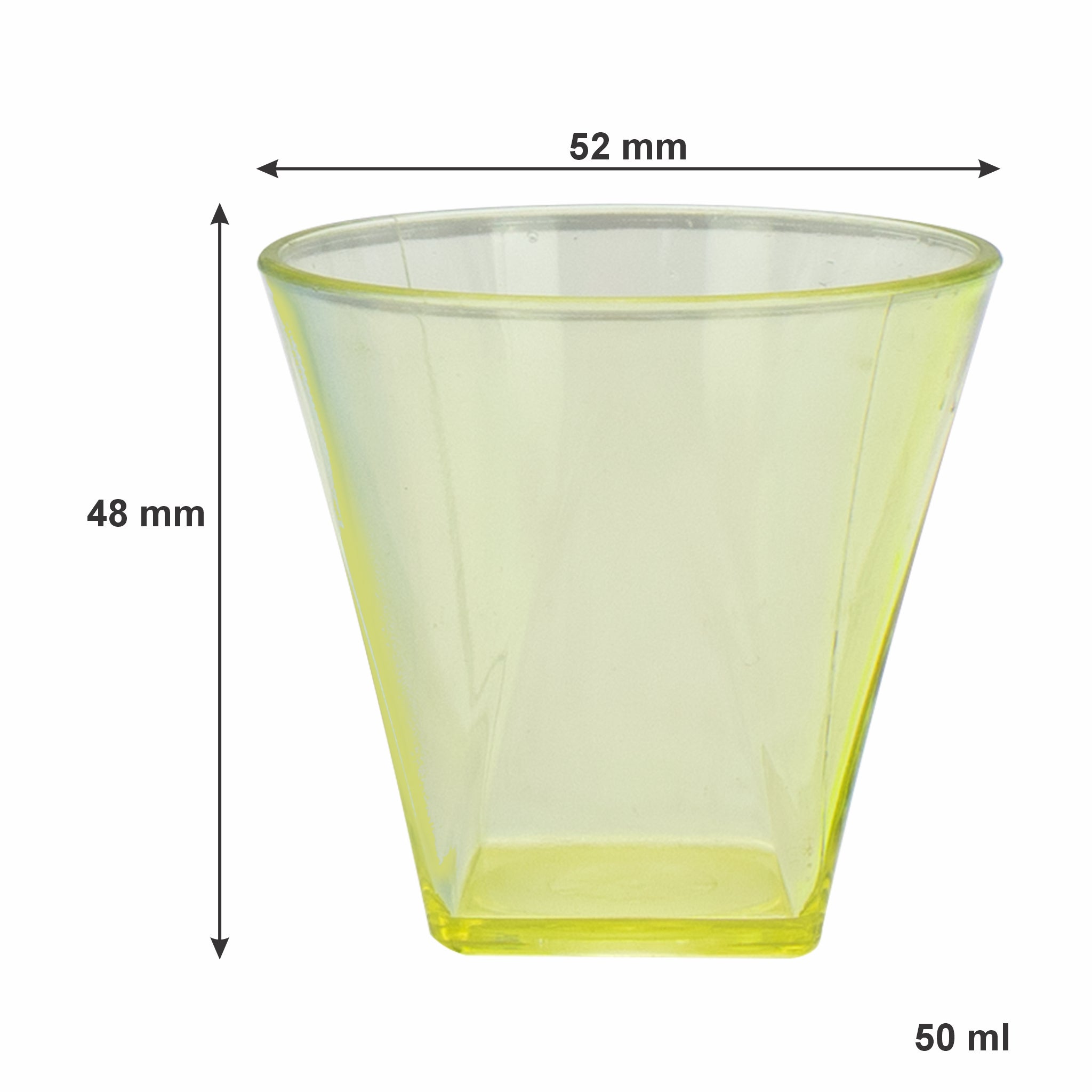 BAR BUTLER COLOURED SHOT GLASSES PLASTIC 6PK, 50ML - 52MM DIA