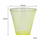 BAR BUTLER COLOURED SHOT GLASSES PLASTIC 6PK, 50ML - 52MM DIA
