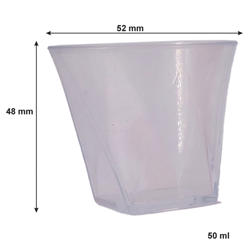 BAR BUTLER COLOURED SHOT GLASSES PLASTIC 6 PACK, 50ML (52MM DIAX48MM)