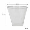 BAR BUTLER COLOURED SHOT GLASSES PLASTIC 6PK, 50ML - 52MM DIA
