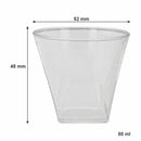 BAR BUTLER COLOURED SHOT GLASSES PLASTIC 6PK, 50ML - 52MM DIA