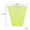 BAR BUTLER COLOURED SHOT GLASSES PLASTIC 6PK, 50ML - 52MM DIA