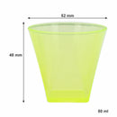 BAR BUTLER COLOURED SHOT GLASSES PLASTIC 6PK, 50ML - 52MM DIA