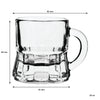BAR BUTLER TOT GLASS WITH HANDLE, 25ML