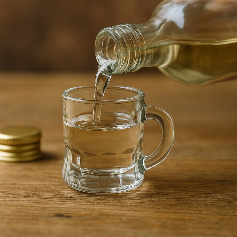 BAR BUTLER TOT GLASS WITH HANDLE, 25ML