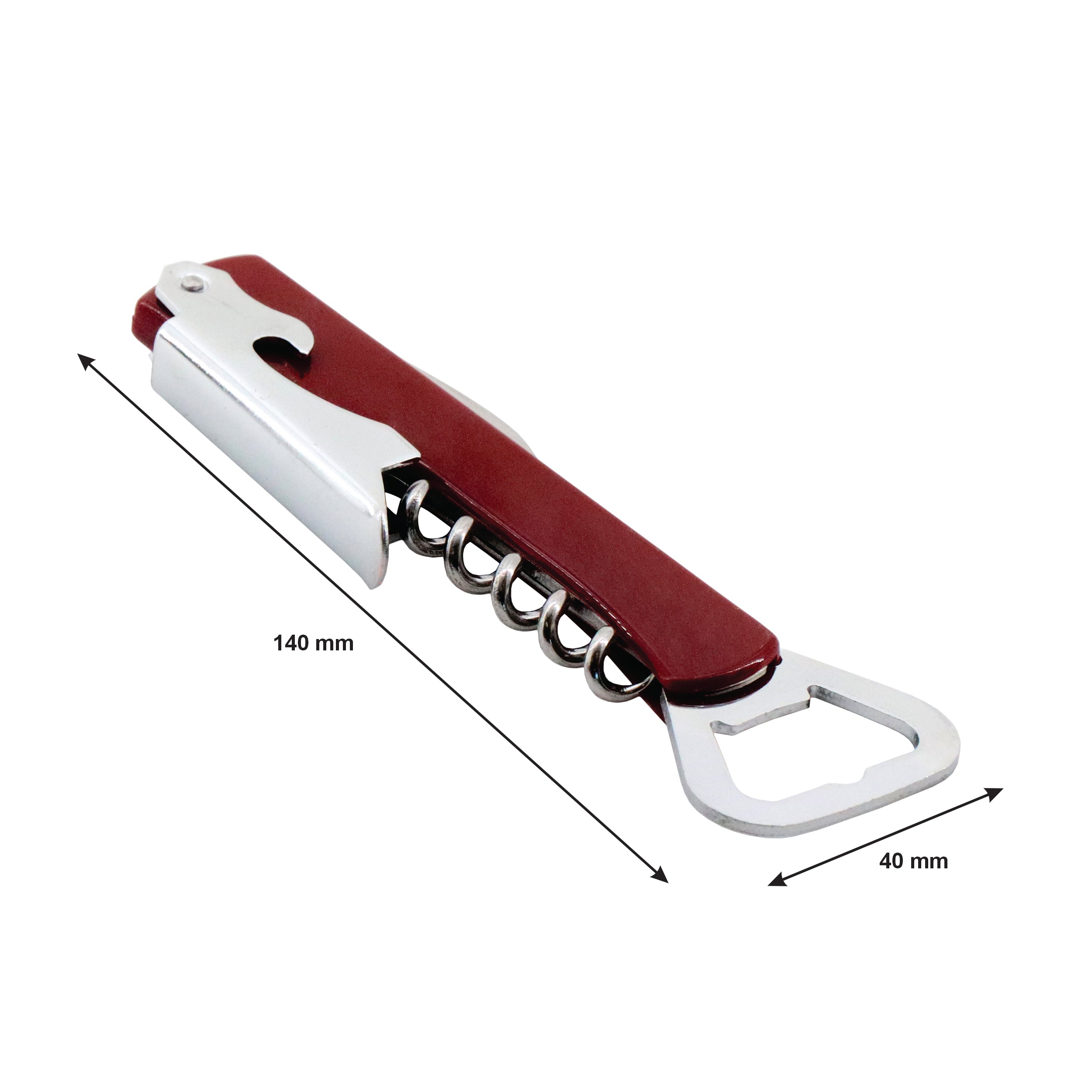 BAR BUTLER WINE & BOTTLE OPENER MAROON