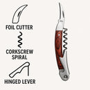 BAR BUTLER HEAVY DUTY WINE BOTTLE OPENER WITH ROSEWOOD FINISH