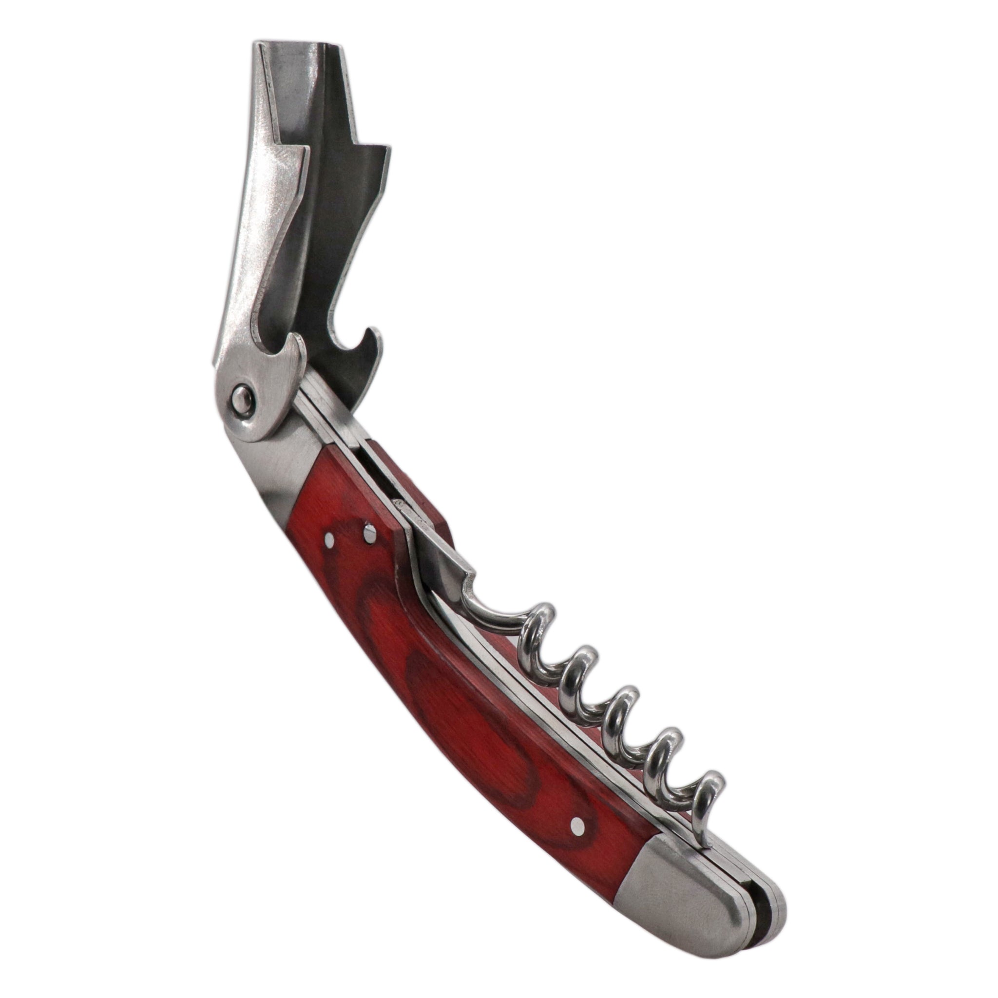 BAR BUTLER HEAVY DUTY WINE BOTTLE OPENER WITH ROSEWOOD FINISH