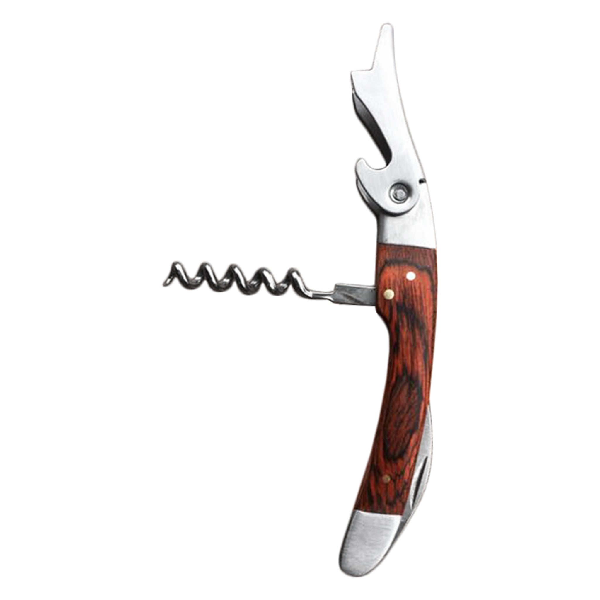 BAR BUTLER HEAVY DUTY WINE BOTTLE OPENER WITH ROSEWOOD FINISH