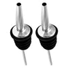 BAR BUTLER FREE FLOW POURERS STAINLESS STEEL 2PK, SEAL 30MM DIA